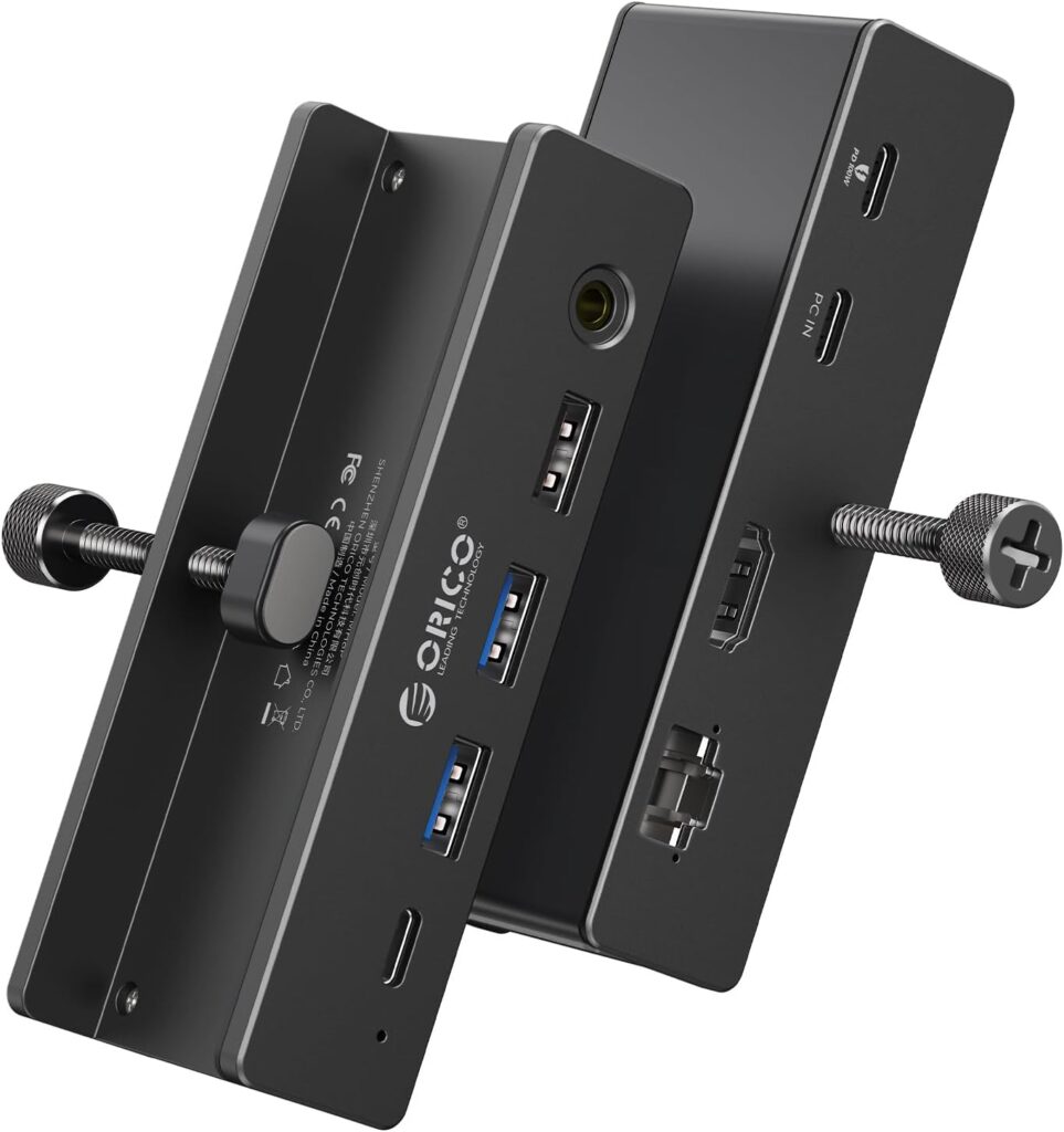 ORICO クランプ式 8-in-1 USB-C ドッキングステーション MH8P